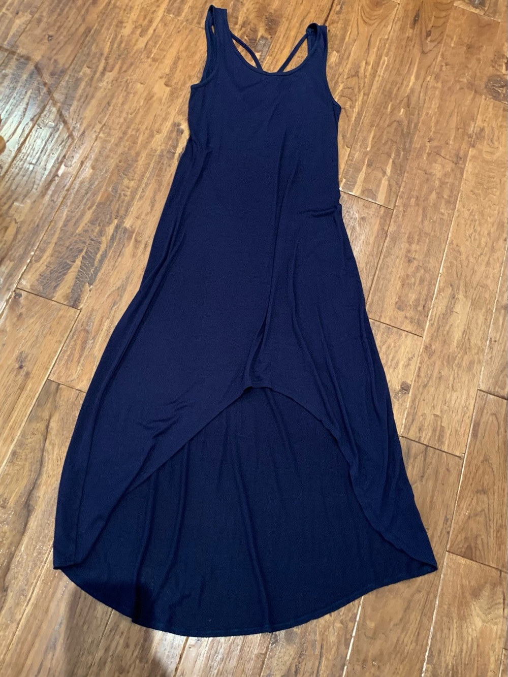 Sleeveless Strappy Back Maxi Dress in Deep Purple